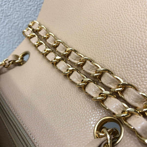 Chanel A35200 Mini Flap Bag 17cm Grained Calfskin Apricot Gold - Default Title - View 7