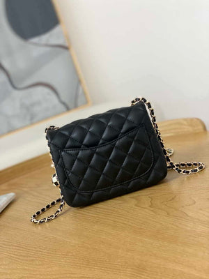 Chanel A35200 Mini Flap Bag 18cm Lambskin Black 1115 With Ball - Default Title - View 2