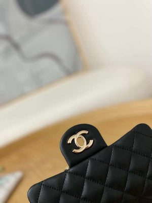Chanel A35200 Mini Flap Bag 18cm Lambskin Black 1115 With Ball - Default Title - View 3