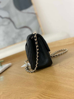 Chanel A35200 Mini Flap Bag 18cm Lambskin Black 1115 With Ball - Default Title - View 7