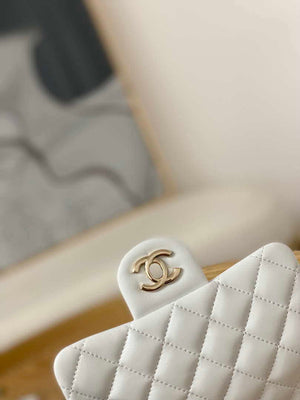Chanel A35200 Mini Flap Bag 18cm Lambskin White 1115 With Ball - Default Title - View 3