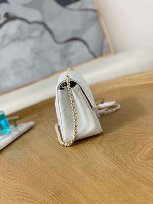 Chanel A35200 Mini Flap Bag 18cm Lambskin White 1115 With Ball - Default Title - View 7