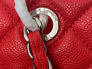 Chanel A50995 Matelasse GST Chain Tote bag caviar Calfskin leather Red Silver - Default Title - View 3
