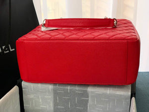 Chanel A50995 Matelasse GST Chain Tote bag caviar Calfskin leather Red Silver - Default Title - View 6