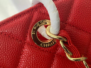Chanel A50995 Matelasse GST Chain Tote bag caviar Calfskin leather Red Gold - Default Title - View 3