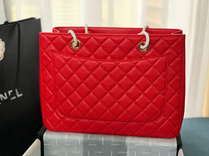 Chanel A50995 Matelasse GST Chain Tote bag caviar Calfskin leather Red Gold - Default Title - View 4