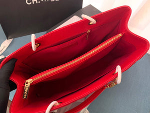 Chanel A50995 Matelasse GST Chain Tote bag caviar Calfskin leather Red Gold - Default Title - View 7