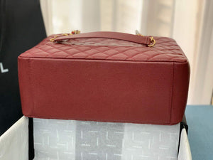 Chanel A50995 Matelasse GST Chain Tote bag caviar Calfskin leather Wine Red Gold - Default Title - View 6