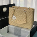Chanel A50995 Matelasse GST Chain Tote bag caviar Calfskin leather Yellow Gold - Default Title - View 1