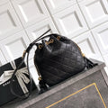 Chanel A66920 Bucket bag Black Lambskin