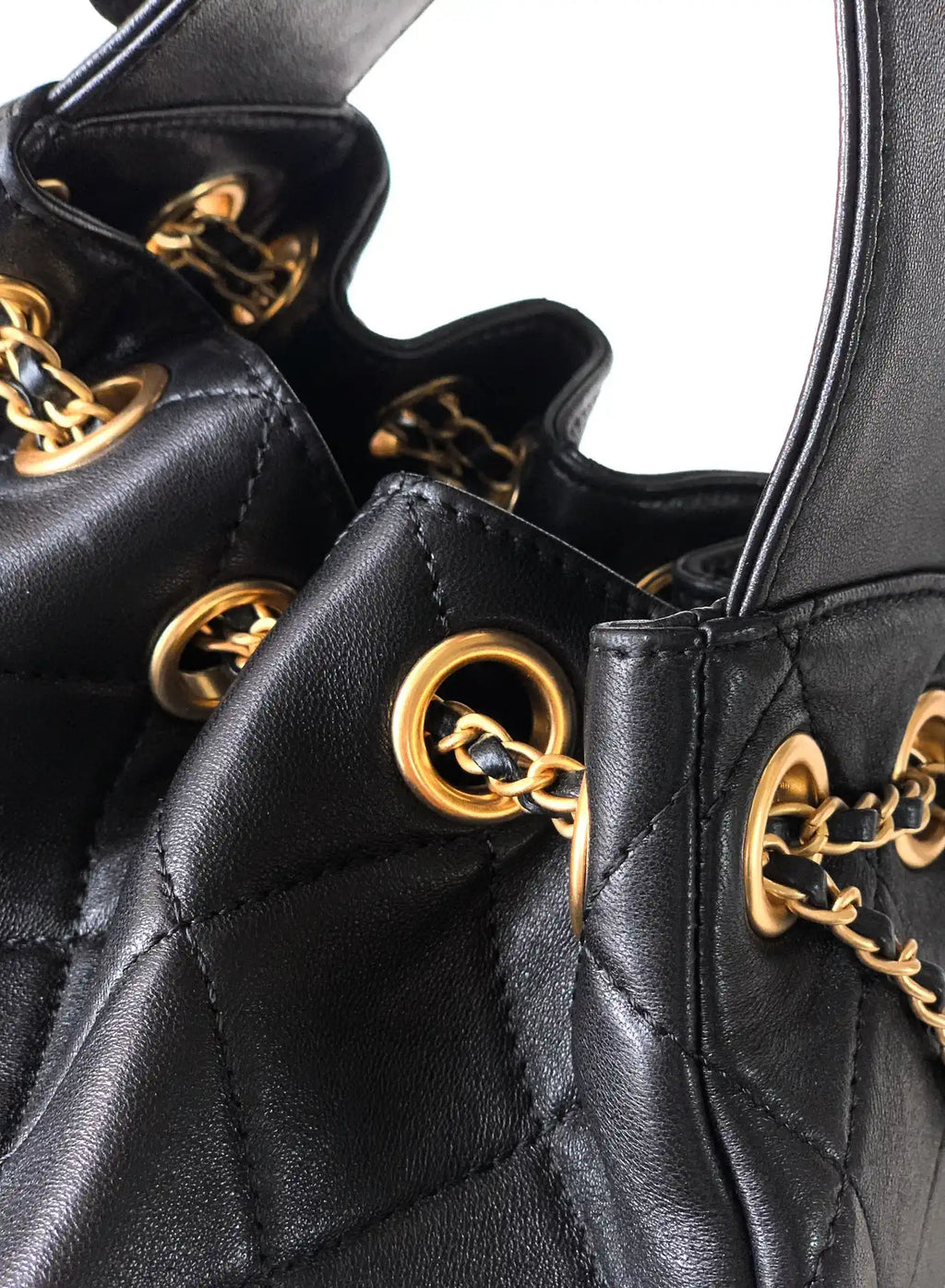Chanel A66920 Bucket bag Black Lambskin