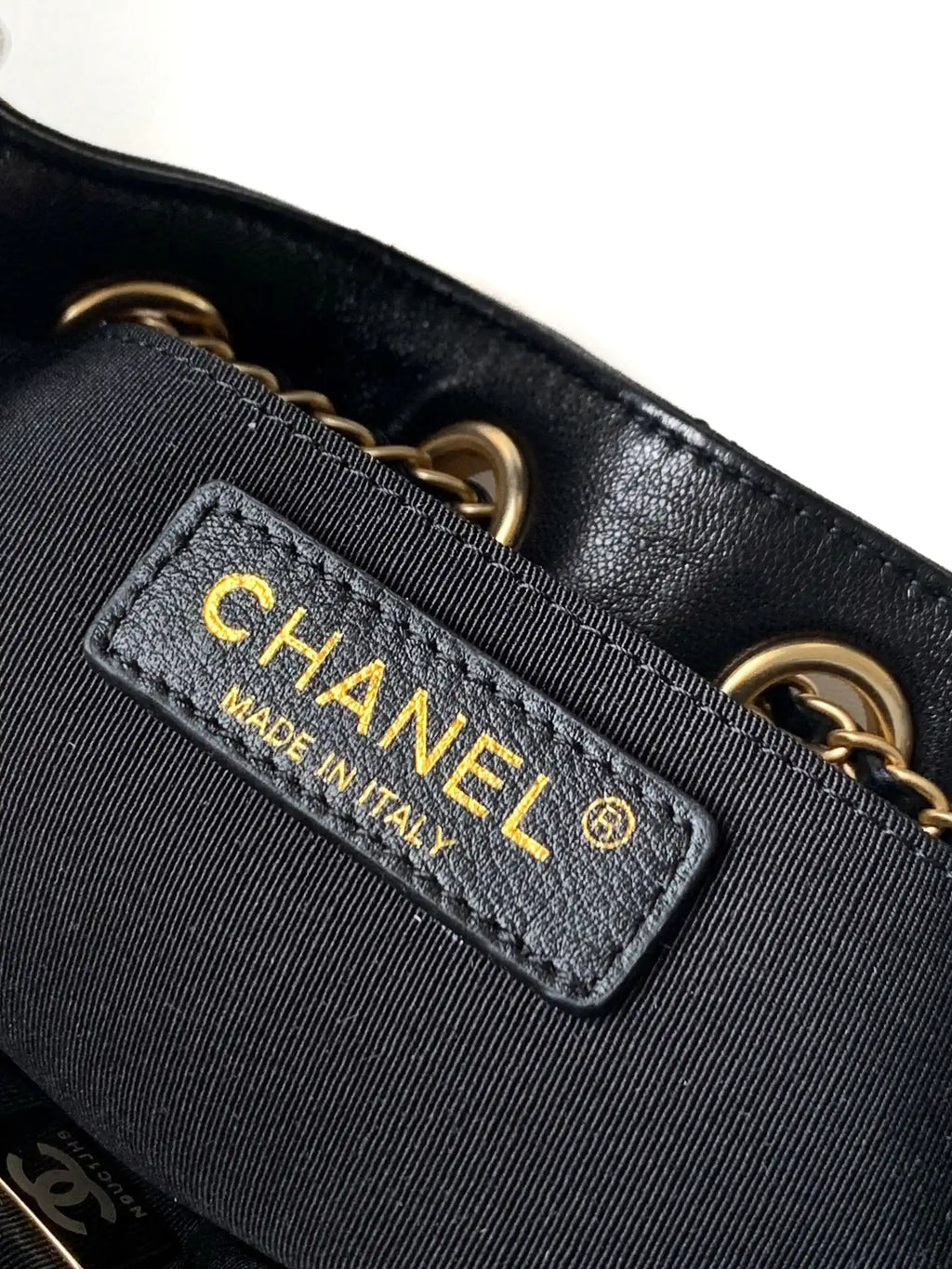 Chanel A66920 Bucket bag Black Lambskin