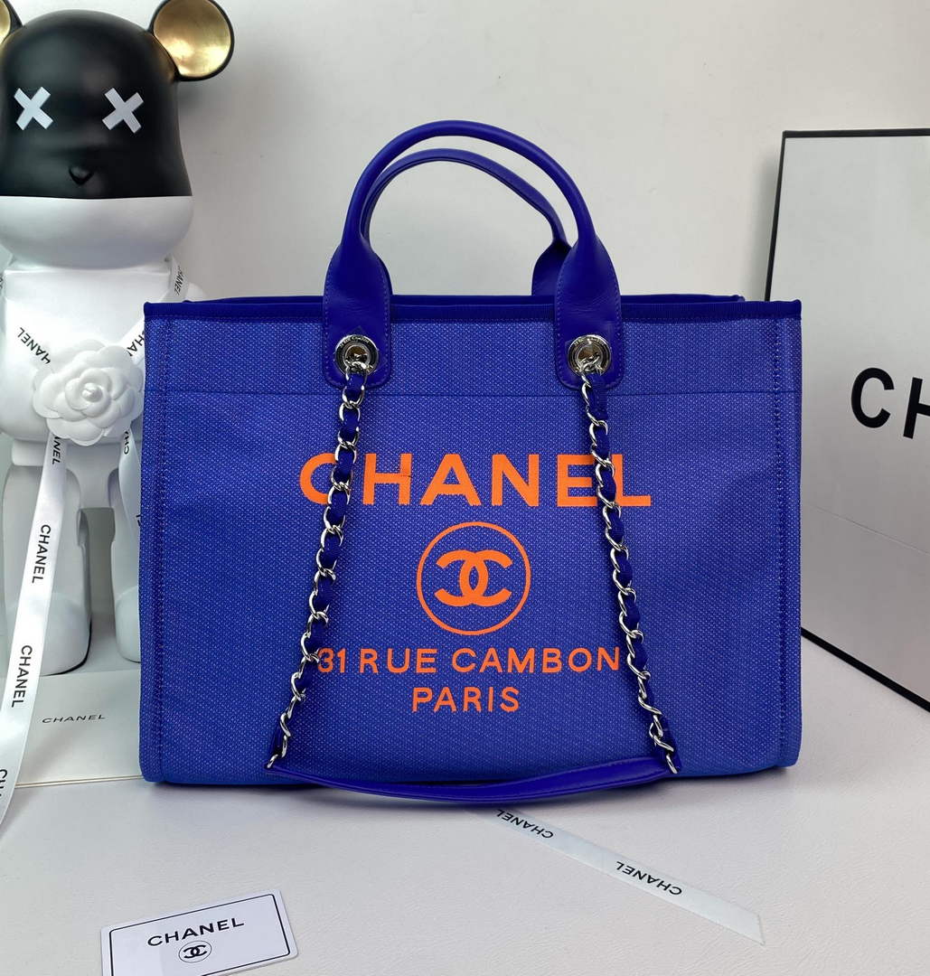 Chanel A66941 Large Shopping Bag A93786 Clothing Blue - Default Title - View 1