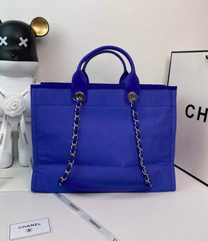 Chanel A66941 Large Shopping Bag A93786 Clothing Blue - Default Title - View 3