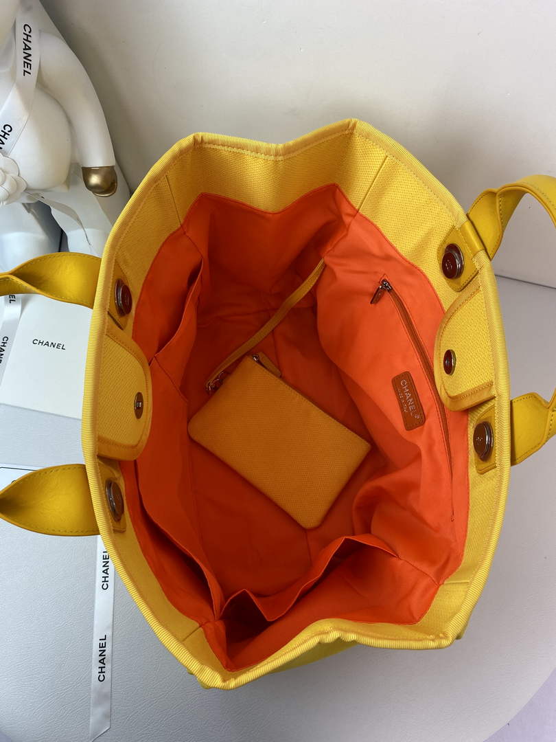 Chanel A66941 Large Shopping Bag A93786 Clothing Yellow - Default Title - View 8