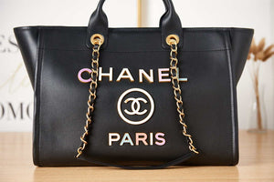 Chanel A66941 Large Shopping Bag Calfskin Black - Default Title - View 2