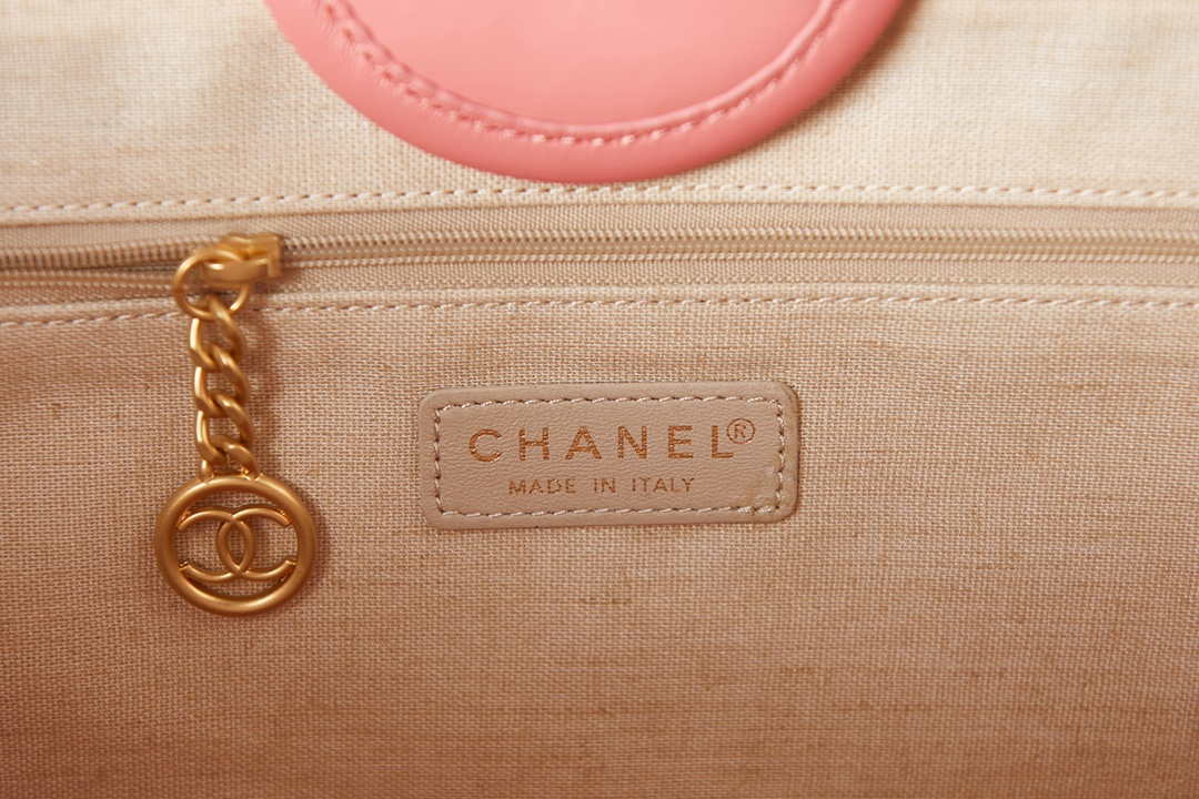 Chanel A66941 Large Shopping Bag Calfskin Coral Pink - Default Title - View 8