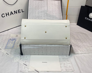 Chanel A66941 Large Shopping Tote Bag Calfskin White - Default Title - View 6