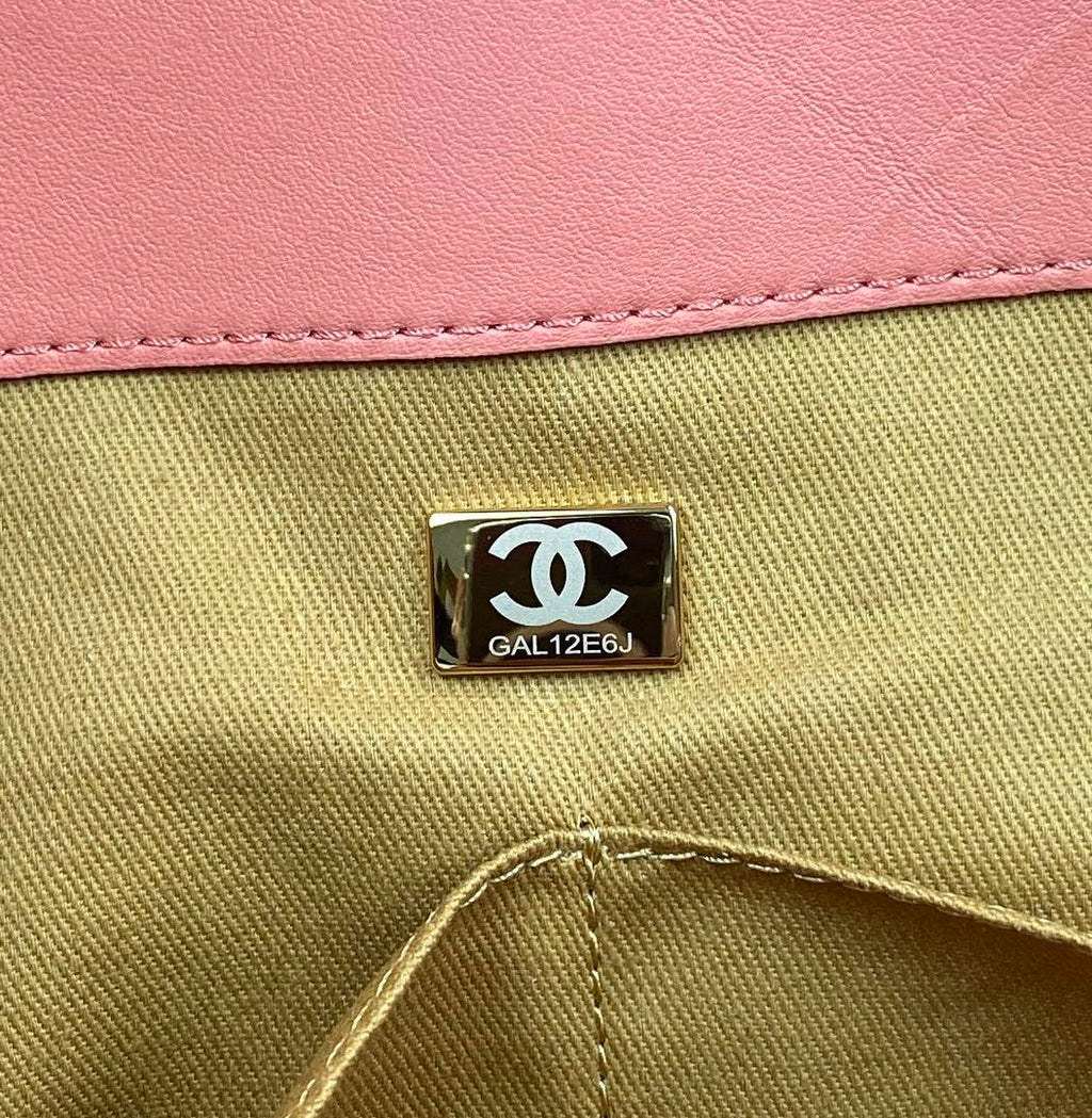 Chanel A66941 Large Shopping Tote Bag Calfskin Pink