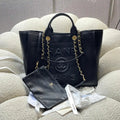 Chanel A66941 Large Tote Shopping Bag Caviar Calfskin Black