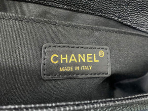 Chanel A67086 Boy Handbag Black Leather Bronze - Default Title - View 8