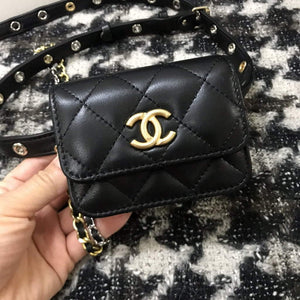 Chanel A68046 Chanel Mini Flap bag Lambskin Black - Default Title - View 5