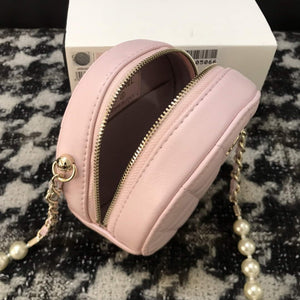 Chanel A68055 Chanel clutch with chain Round Bag Lambskin Pink - Default Title - View 4