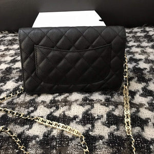 Chanel A68060 Wallet on Chain bag Grained Calfskin gold Black - Default Title - View 4