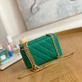 Chanel A68130  Vanity with chain Grained Calfskin Gold Green - Default Title - View 1