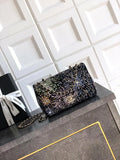 Chanel A69900 20CM Mini Flap Bag 25B Black diamonds