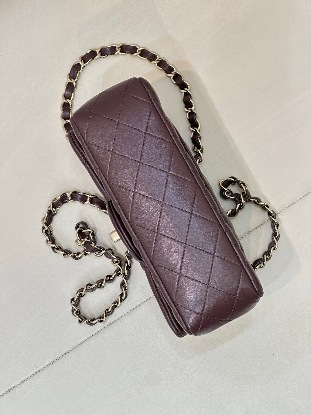 Chanel A69900 25B Mini Flap bag AS1116 20cm Dark Red