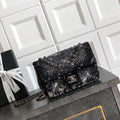 Chanel A69900 25B Mini Flap bag AS1116 Dense sequins with silver luster