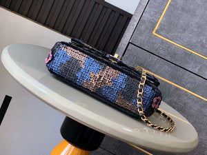 Chanel A69900 25C Mini Flap Handbag High-end handmade embroidery Sequined - Default Title - View 5