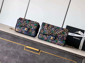 Chanel A69900 25C Mini Flap Handbag High-end handmade embroidery Sequined - Default Title - View 2