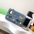 Chanel A69900 25C Mini Flap Vintage denim AS1116 Blue - Default Title - View 1