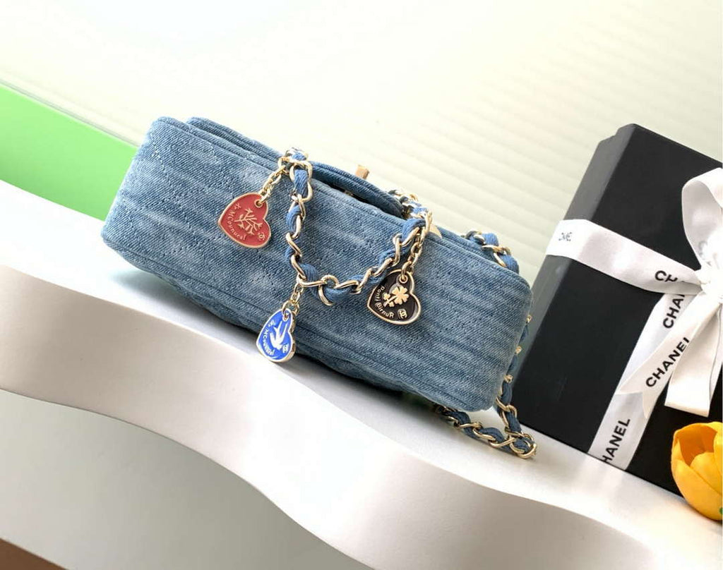 Chanel A69900 25C Mini Flap Vintage denim AS1116 Blue
