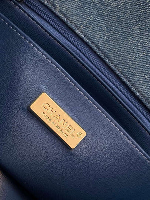 Chanel A69900 25C Mini Flap Vintage denim AS1116 Blue - Default Title - View 9