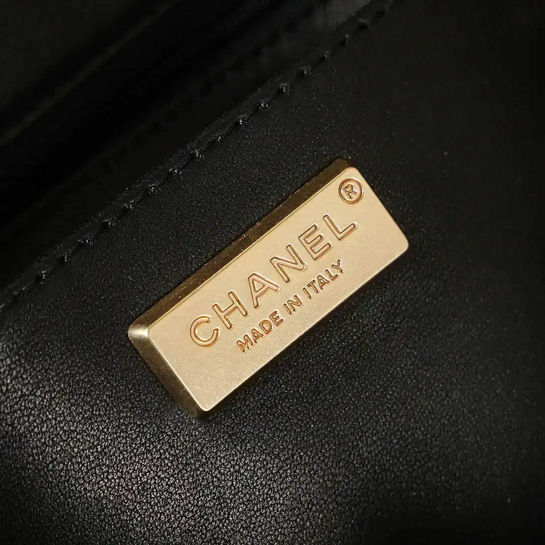 Chanel A69900 25P Mini Flap Sequin bag AS1116 Black