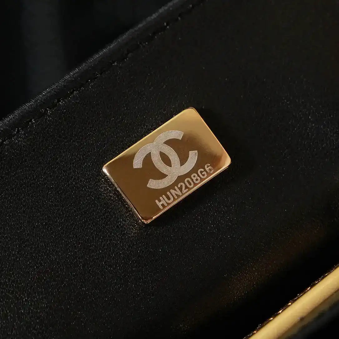 Chanel A69900 25P Mini Flap Sequin bag AS1116 Black