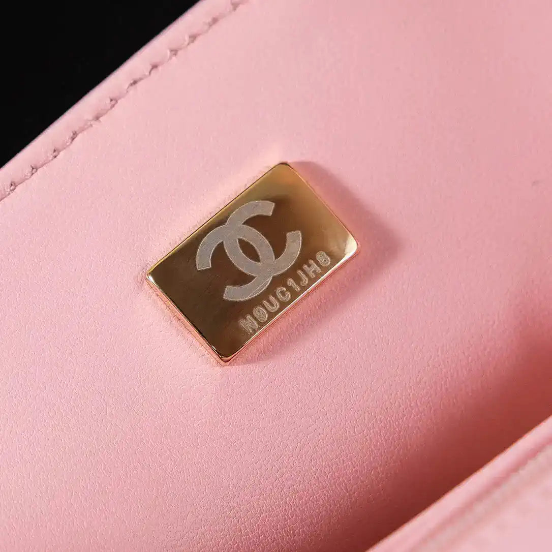 Chanel A69900 25P Mini Flap Sequin bag AS1116 Pink Blue