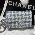 Chanel A69900 Mini Classic Handbag Embroidered Satin Sequins & Silver-Tone Metal - Default Title - View 1