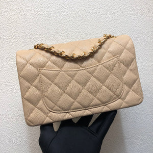 Chanel A69900 Mini Flap Bag Grained Calfskin Apricot Gold - Default Title - View 3