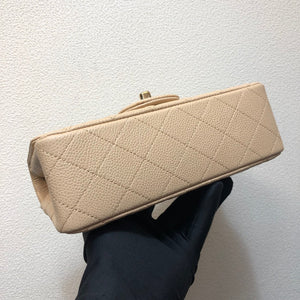 Chanel A69900 Mini Flap Bag Grained Calfskin Apricot Gold - Default Title - View 5