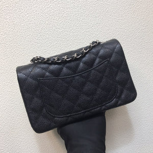 Chanel A69900 Mini Flap Bag Grained Calfskin Black Silver - Default Title - View 4
