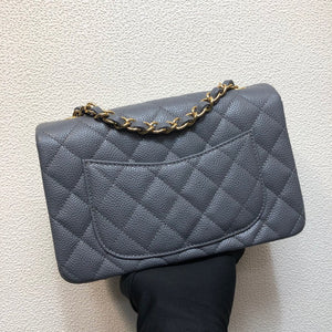 Chanel A69900 Mini Flap Bag Grained Calfskin Gray Gold - Default Title - View 4