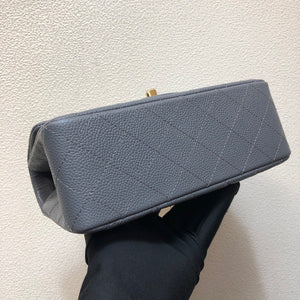 Chanel A69900 Mini Flap Bag Grained Calfskin Gray Gold - Default Title - View 6