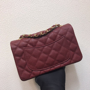 Chanel A69900 Mini Flap Bag Grained Calfskin Wine Red Gold - Default Title - View 2