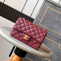 Chanel A69900 Mini Flap Bag Lambskin AS1116 Wine Red - Default Title - View 1