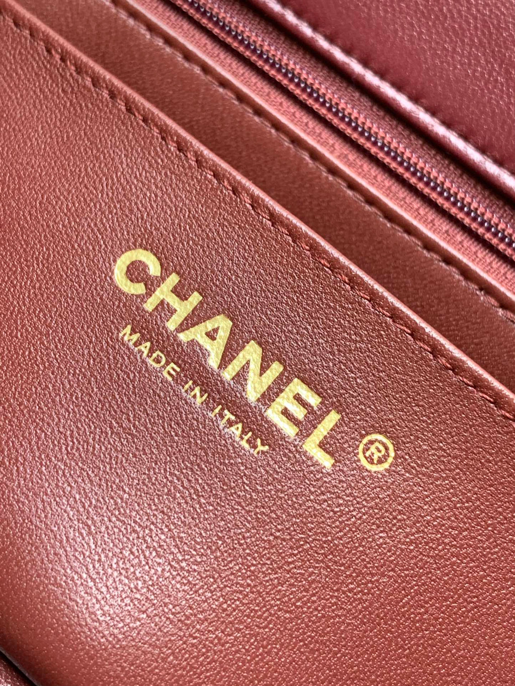 Chanel A69900 Mini Flap Bag Lambskin AS1116 Wine Red