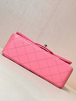 Chanel A69900 Mini Flap Bag Lambskin AS1116 Rose Red - Default Title - View 9